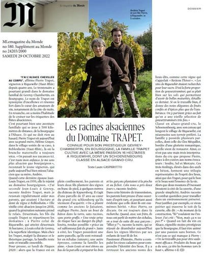 Pierre et Andrée TRAPET dans le Monde